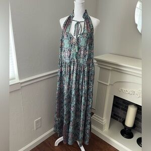 Paani Boho Halter Maxi Dress